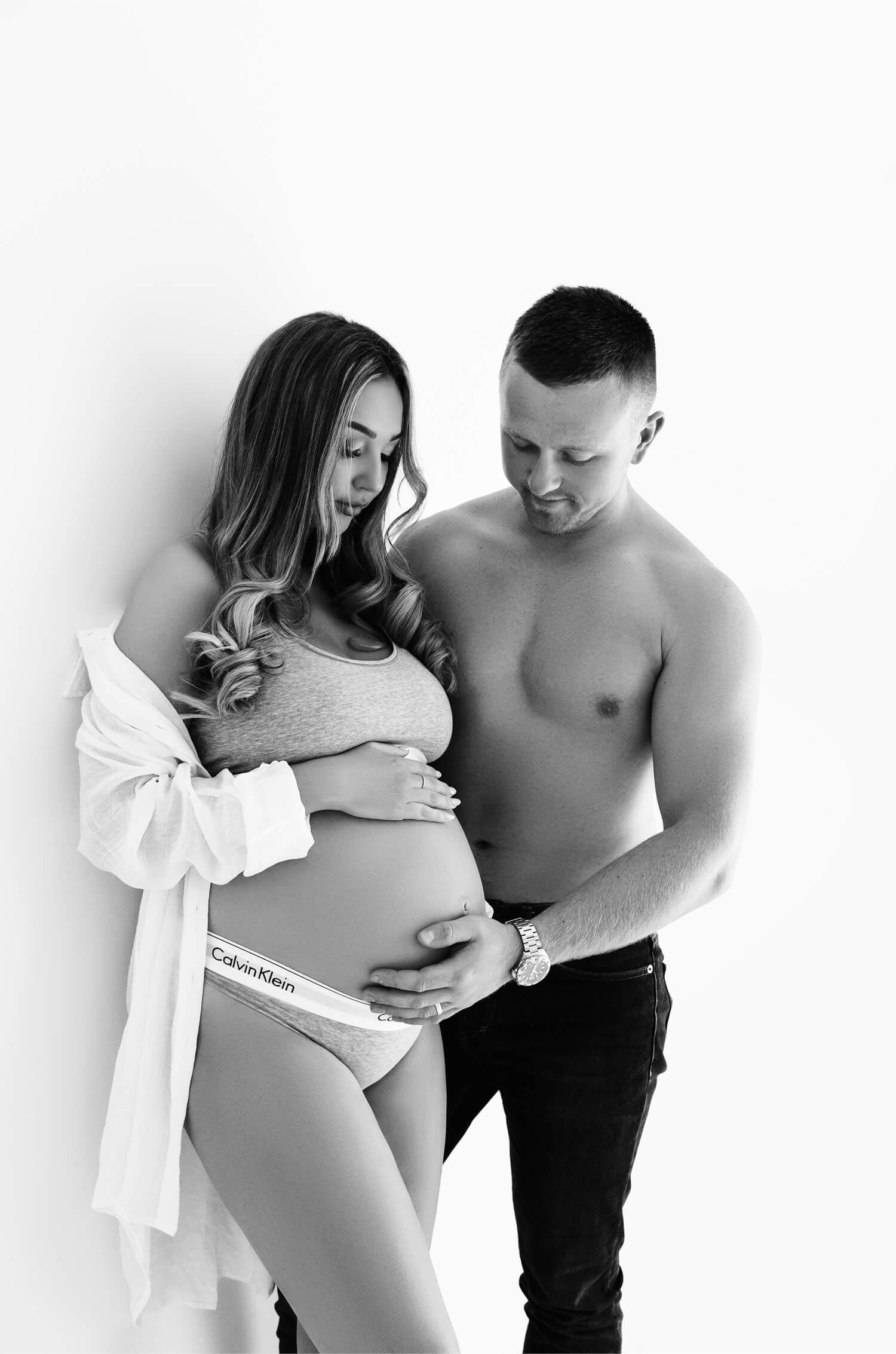 Calvin Klein Pregnancy Shoot